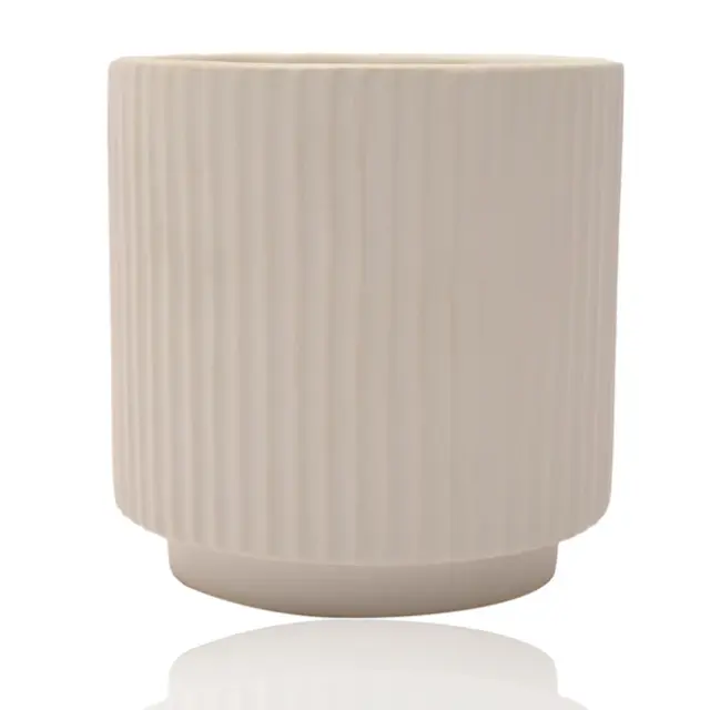 Ceramic Pot Beige (4 inch)